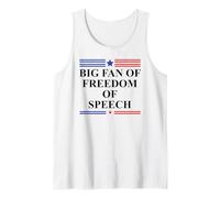 Free Press Free Speech Big Fan of Freedom of Speech Protest Camiseta sin Mangas