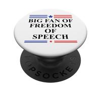 Free Press Free Speech Big Fan of Freedom of Speech Protest PopSockets PopGrip Adhesivo