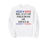 Free Press Free Speech Big Fan of Freedom of Speech Protest Sudadera
