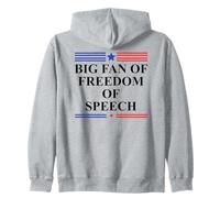 Free Press Free Speech Big Fan of Freedom of Speech Protest Sudadera con Capucha