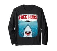 Free Shark Hugs Wildlife Ocean Animals Lover Manga Larga