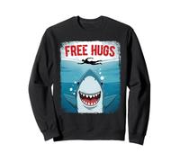 Free Shark Hugs Wildlife Ocean Animals Lover Sudadera