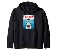 Free Shark Hugs Wildlife Ocean Animals Lover Sudadera con Capucha