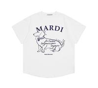 (Free Size,102)Clotty Team Fashion Brand Short Sleeve Little Daisy Summer Go-Eun Kim Same Style Loose-Fitting Pure Cotton T-Shirt Female Summer