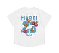 (Free Size,103)Clotty Team Fashion Brand Short Sleeve Little Daisy Summer Go-Eun Kim Same Style Loose-Fitting Pure Cotton T-Shirt Female Summer