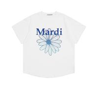 (Free Size,112)Clotty Team Fashion Brand Short Sleeve Little Daisy Summer Go-Eun Kim Same Style Loose-Fitting Pure Cotton T-Shirt Female Summer