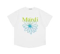 (Free Size,118)Clotty Team Fashion Brand Short Sleeve Little Daisy Summer Go-Eun Kim Same Style Loose-Fitting Pure Cotton T-Shirt Female Summer