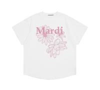 (Free Size,128)Clotty Team Fashion Brand Short Sleeve Little Daisy Summer Go-Eun Kim Same Style Loose-Fitting Pure Cotton T-Shirt Female Summer