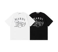 (Free Size,135)Clotty Team Fashion Brand Short Sleeve Little Daisy Summer Go-Eun Kim Same Style Loose-Fitting Pure Cotton T-Shirt Female Summer