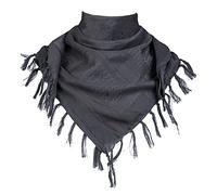 FREE SOLDIER 100% Baumwolle Shemagh Military Tactical Keffiyeh Desert Kopf Halstuch 110 x 110 cm Arab Wrap mit Quaste für Herren & Damen(Tarnung schwarz)