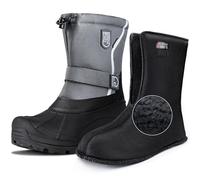 FREE SOLDIER Botas de nieve para hombre, aisladas, impermeables, antideslizantes, con forro extraíble, gris, 42 EU