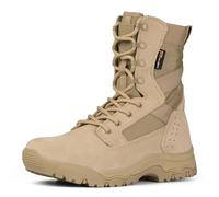 FREE SOLDIER Botas Tácticas para Hombre 8 Pulgadas Botas de Combate Ligeras Botas de Trabajo Militares de Cuero de Ante Duraderas Botas para el Desierto