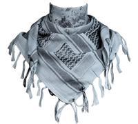 FREE SOLDIER Bufanda Militar Shemagh Tactical Desert Keffiyeh Bufanda de Cuello con Cabeza Bufanda árabe con Borla 43x43 Pulgadas,Camuflaje Azul