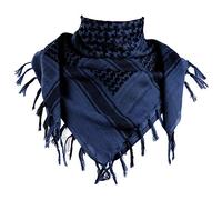 FREE SOLDIER Bufanda Militar Shemagh Tactical Desert Keffiyeh Bufanda de Cuello con Cabeza Bufanda árabe con Borla 43x43 Pulgadas,Azul