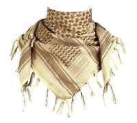 FREE SOLDIER Bufanda Militar Shemagh Tactical Desert Keffiyeh Bufanda de Cuello con Cabeza Bufanda árabe con Borla 43x43 Pulgadas,Caqui