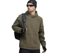 FREE SOLDIER Chaquetas de Forro Polar para Hombres Sudadera con Capucha y Cremallera 1/4, a Prueba de Viento Chaqueta táctica del ejército para Exteriores (Verde, XL)