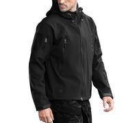 FREE SOLDIER Chaquetas Invierno para Hombre Cazadoras Militar Softshell Ropa de Trabajo Impermeable con Forro Polar para Exteriores Chaquetas de Caza Multibolsillos con Capucha