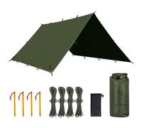 FREE SOLDIER Lona impermeable ultraligera, protección UV, para camping, senderismo y actividades al aire libre 4 x 4 m