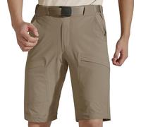 FREE SOLDIER Pantalones Cortos de Senderismo Cargo para Hombre con cinturón Pantalones Cortos de Verano Ligeros de Secado rápido con Bolsillos para el Trabajo Casual Golf