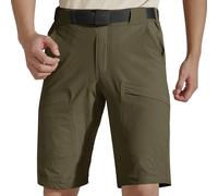 FREE SOLDIER Pantalones Cortos de Senderismo Cargo para Hombre con cinturón Pantalones Cortos de Verano Ligeros de Secado rápido con Bolsillos para el Trabajo Casual Golf