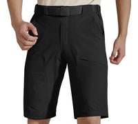 FREE SOLDIER Pantalones Cortos de Senderismo Cargo para Hombre con cinturón Pantalones Cortos de Verano Ligeros de Secado rápido con Bolsillos para el Trabajo Casual Golf