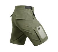 FREE SOLDIER Pantalones cortos de senderismo para hombre, estilo casual, con cinturón, resistentes al agua, transpirables, de secado rápido, para verano, al aire libre, tácticos, color verde pizarra