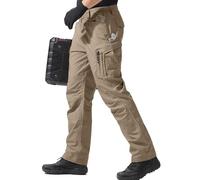 FREE SOLDIER Pantalones de Trabajo para Hombres, Pantalones Cargo Tácticos de Ajuste Relajado con Múltiples Bolsillos, Ideales para Actividades al Aire Libre, Trekking y Escalada