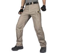 FREE SOLDIER Pantalones de Trabajo para Hombres, Pantalones Cargo Tácticos de Ajuste Relajado con Múltiples Bolsillos, Ideales para Actividades al Aire Libre, Trekking y Escalada