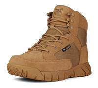 FREE SOLDIER Tattico da Uomo Stivali da 6" Leggeri Stivali Traspiranti Leggeri Estivi con Tessuto Sottile e Resistente (Marrone 42 EU)