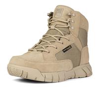 FREE SOLDIER Tattico da Uomo Stivali da 6" Leggeri Stivali Traspiranti Leggeri Estivi con Tessuto Sottile e Resistente (Abbronzatura 39 EU)