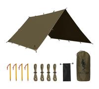 FREE SOLDIER Toldo De Acampada Y Deportes Al Aire Libre Impermeable Portátil Multifuncional Para Viajar Tienda De Campaña Refugio Parasol Tamaño Grande 3X3 Verde Oliva