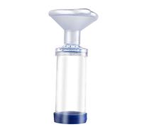 free-space Cámara de Aerosol para inhalador con indicador de respiración - Máscara de Silicona de Forma Redonda, Espaciador de asma para Gatos - Incluye 2 máscaras para un Mejor Ajuste