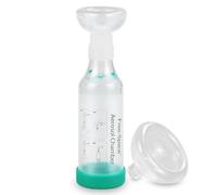 free-space Espaciador inhalador para Gatos/Perros con máscara de Silicona de Forma Redonda, cámara de Aerosol felino con indicador de respiración 2 máscara (Gato)