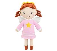 free-space Muñeco de ángel de Peluche para Bautizo de niña. Mi Primer ángel de Juguete. (Angel Doll (Pink))