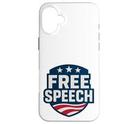 Free Speech First Amendment Carcasa para iPhone 16 Plus