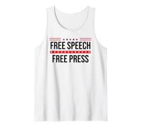 Free Speech Free Press Protest Freedom of Speech Resistance Camiseta sin Mangas