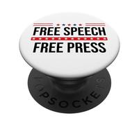 Free Speech Free Press Protest Freedom of Speech Resistance PopSockets PopGrip Adhesivo