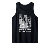 Free Tekno 23 Free Party for Free People Sound System Camiseta sin Mangas