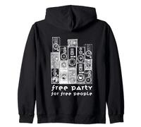 Free Tekno 23 Free Party for Free People Sound System Sudadera con Capucha