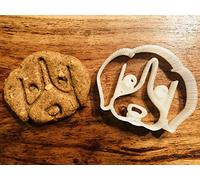 Free Thought Designs Molly The Beagle cortador de galletas y cortador de premios para perro, cara de perro