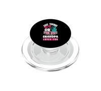 Free Throws Pink Bows Grandpa Loves You Fiesta de revelación de género PopSockets PopGrip para MagSafe
