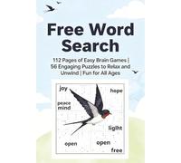 Free Word Search Puzzle Book: 112 Pages of Easy Brain Games | 56 Engaging Puzzles to Relax and Unwind | Fun for All Ages