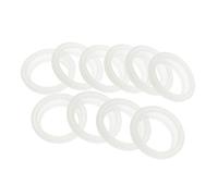 Freebily 10 Piezas Anillo Sellado Hermético a Prueba de Fuga Junta de Silicona Hermética Reutilizables Anillos de Sellado Junta Goma para Tapa de Botella de Vacío Blanco B 1.8 inches