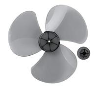 Freebily 3Piezas 16 Inches Aspas Hojas Plásticas de Ventilador Con/Sin Tuerca para Ventilador de Techo,Ventilador de Pie,Ventilador de Mesa Repuestos Ventilador Gris 12 Inch