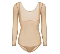 Freebily Ballet Maillot Mujer Leotardo de Gimnasia Práctica Fitness de Manga Larga Body Elástico Básica de Danza Baile para Mujer Chicas Nude One Size