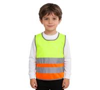 Freebily Chaleco Reflector Niños Camisa De Actividades De Voluntariado Chaleco De Seguridad De Alta Visibilidad para Conductor Limpiadores Verde Fluorescente 3-6 años
