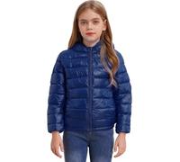 Freebily Chaqueta de Plumón para Niño y Niñas Abrigo Acolchado Ligero Cálida Sólido de Invierno con Capucha y Cremallera Ropa Infantil 3-16 Años Azul marino 13-14 años