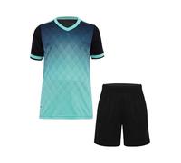 Freebily Conjunto De Ropa Deportiva De Fútbol para Niños Top Y Pantalones Corto Ropa Casual Chándal Deportivo De Verano Verde Claro 11-12 años