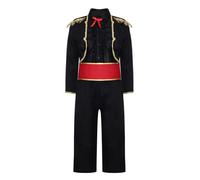Freebily Disfraz De Mejicano Para Niño Conjunto De Chaqueta Pantalones Y Cinturilla Conjunto De Disfraz Mariachi Tradicional Cosplay Negro 8-10 años