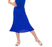 Freebily Falda Metálica De Danza para Niñas Faldas con Lentejuelas Acampanada De Cintura Alta Ropa De Fiesta Cumpleaños Azul Real 3-4 años